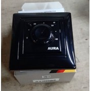 Терморегулятор AURA LTC 030 black (для рамки LEGRAND VALENA)